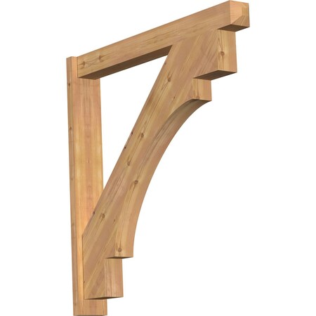 Ekena Millwork Merced Smooth Craftsman Outlooker, Western Red Cedar, 5 1/2"W x 42"D x 42"H OUT06X42X42MRC04SWR